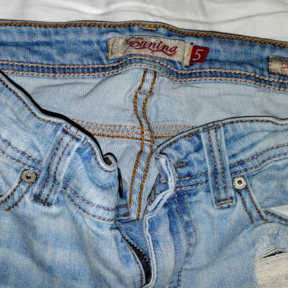 WOMEN'S EUNINA DISTRESSED COMFORT SKINNY JEANS